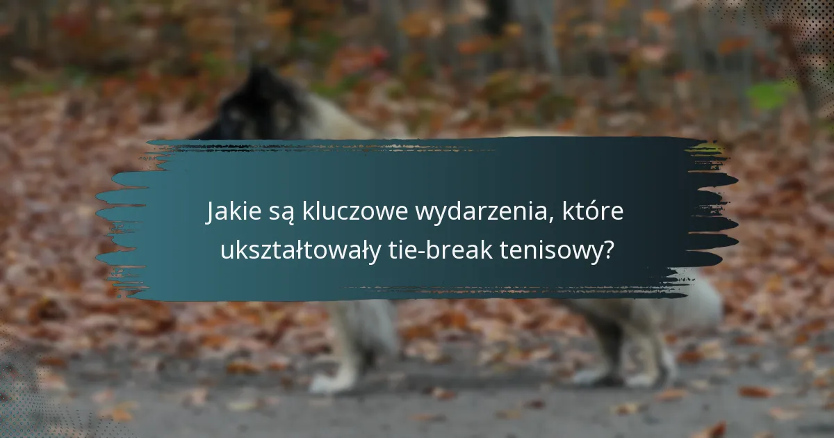 Jakie są kluczowe wydarzenia, które ukształtowały tie-break tenisowy?
